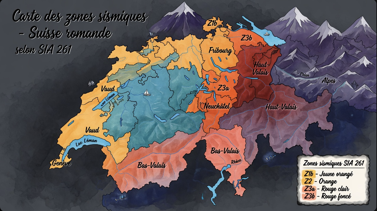 zones sismiques suisse romande